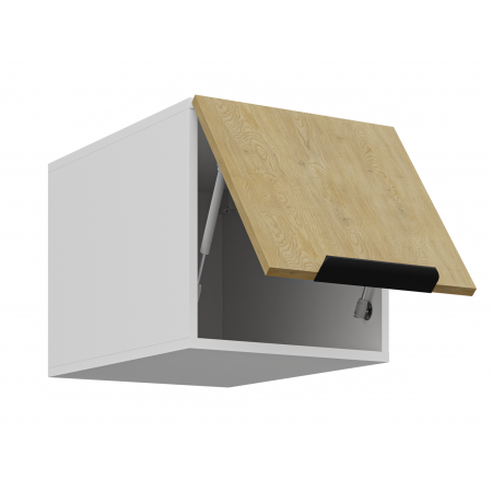 Szafka kuchenna okapowa 40 cm głęboka CREMA dąb cremona / biały mat 40 NAGU-36 1F